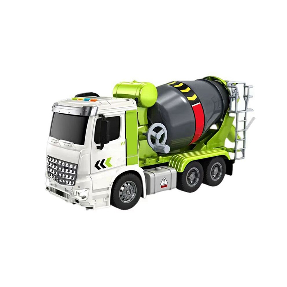 Simulation Engineering Truck Inertial Cement Mixing Discharge Acousto-Optic Concrete Set Toy Car For Kids 2 Years Old A 6033820474311