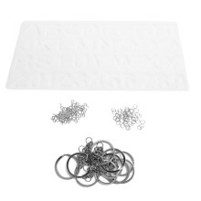 Set springringen voor het maken van sieraden, hoogwaardige splitringetjes voor sleutelhangers met schroefoogjes en kettingconnectoren, eenvoudig te