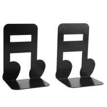 Fermalibri decorativi a tema musicale, robusti fermalibri in metallo antiscivolo, supporto per libri per tenere i libri in ordine e organizzati in