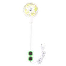 Intelligentes Digitaldisplay, 5 Geschwindigkeitsstufen, tragbarer LED-Ventilator, batteriebetrieben, extrem leiser Betrieb, faltbar, lange