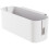 Bedside Storage Organizer with MultiPocket and Side Hooks for Dorm Bunk Beds No Drilling White 1