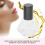Flacone roll-on in vetro da 8 ml, portatile, coperchio nero. 8