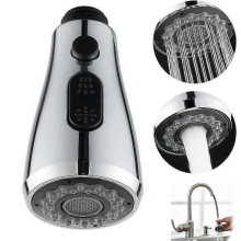 (Silver) Pull Down Kitchen Faucet Spray Head Replacement, 2-Function Tap Head