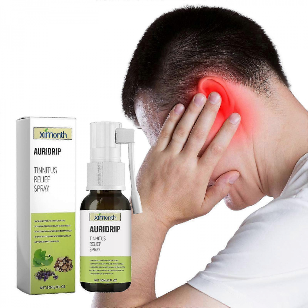 (1pc) 1-3x Tinnitus Relief Spray, Ear Drops for Ringing Ears & Pain