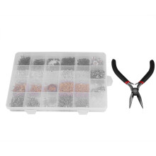 Beaded Jewelry Kit For DIY Enthusiasts Premium Jewelry Findings Including Hypoallergenic Earring Hooks Mixed Jump Rings And Silver Color Accessories A