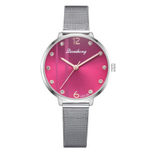 Ceas sofisticat pentru femei cu cristal de safir rezistent la zgârieturi, ceas analogic cu temperament elegant, mecanism cu cuarț impermeabil