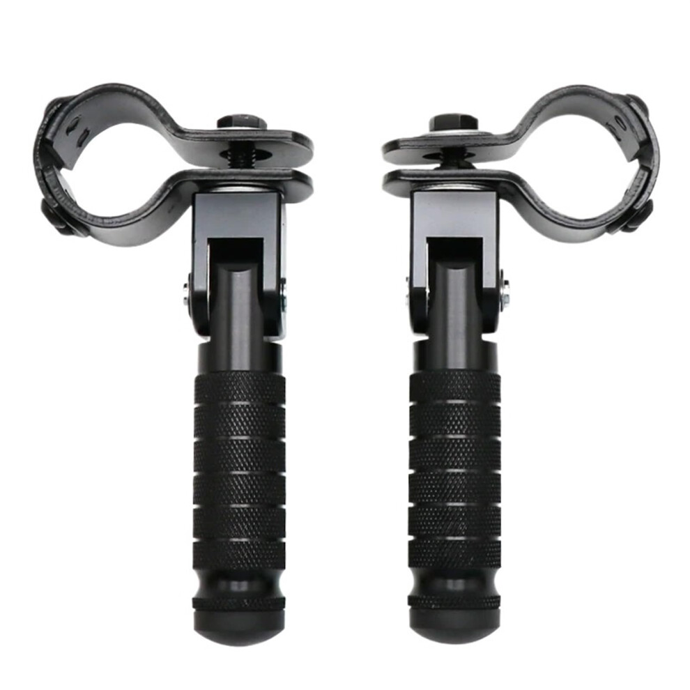 Motorcycle Pedal Racing 8Mm Universal Pedals Folded Footrest Foot Pegs For Motorcycles Bicycles Scooters Black 9199774203678
