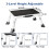 BONTEC 3-Level Height Adjustable Step Stool, Folda 3
