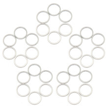 Pendentifs à monture ouverte en métal, connecteurs pour boucles d'oreilles et colliers, maillons ronds creux pour la création de bijoux, anneaux