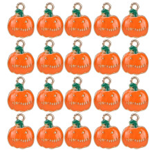 Accessoires pour la création de bijoux DIY : pendentifs miniatures en métal émaillé pour Thanksgiving, breloques citrouille pour Halloween,