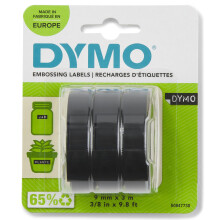DYMO Authentic Embossing Label Tape | 9 mm x 3 m r
