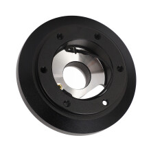 Black Aluminum 6-Hole Steering Wheel Adapter for A3 A4 A6 A8 Cayman