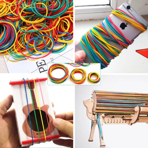 600pcs Elastic Bands Heavy Duty Coloured Rubber Ba 1