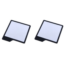 2X Black Fashion Silicone Mirror Self Grips Mirror Shatterproof Shaving Makeup Shower Silicone Travel Washroom
