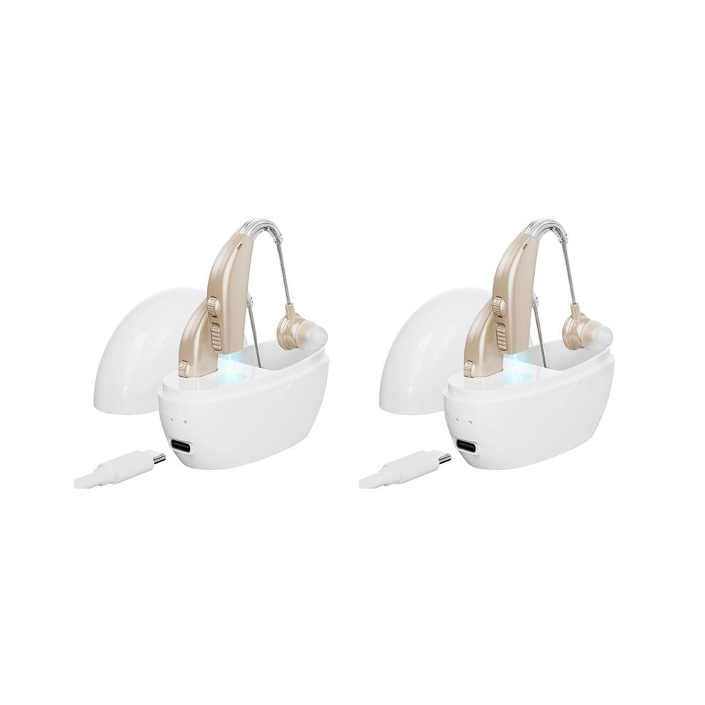4X Elderly Loudspeaker Headphones Walkman Rechargeable Noise Reduction Suitable for the Elderly