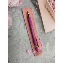Custom pen personalised Pens, Free velvet pen case