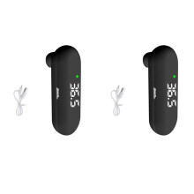 2X Forehead Thermometer USB Termometer Digital Baby Monitor Body Temperature Children's Infrared Fever Meter-Black