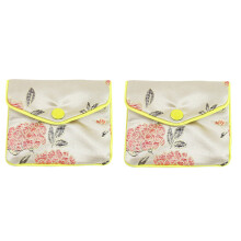 2X Jewelry Storage Bags Silk Chinese Tradition Pouch Purse Gifts Jewels Organizer (Random Color)