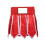 Professionelle Muay-Thai-Shorts. Kurze Boxhose mit-Rot S 1