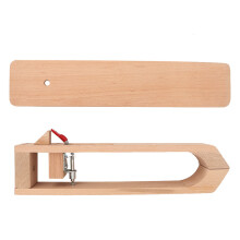 Houten leerbewerkingspons, leerstikgereedschap met verfijnde afwerking, 360 graden draaibaar ontwerp, ideaal leerstikgereedschap voor thuisgebruik.