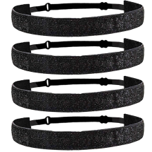 Sprankelende glitterhoofdbanden, comfortabele voering, verstelbare pasvorm, antislip design, sportief haaraccessoire met een modieuze uitstraling,
