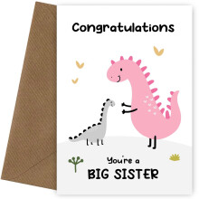 New Big Sister Card! Congratulations on Becoming a