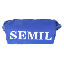 Bolsa de cosméticos leve com alças ajustáveis, design espaçoso, organizadora multifuncional e elegante em nylon resistente à água.