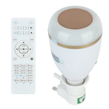 LED Koranhøyttalerpære med full resitasjon av Koranen, trådløs fjernkontroll Bluetooth-musikk E26-sokkel energisparende LED-lampe for soverom
