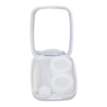 Beautiful And Durable Contact Lens Case, For Compact Size For Travel Carrying, Fashion Marble Contact Lens Case, Leakproof Design Contact Case, Uniqu