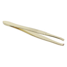 Precisiepincet van roestvrij staal met gouden afwerking voor ongeëvenaarde ontharing, perfect voor Halloweenfeesten, nachtclubs en dagelijks gebruik.