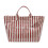 Moderne Shopper-Tasche im Farbblock-Design, transparente-Rot 1