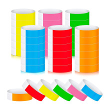 Neon-Armbandkollektion, manipulationssicheres Design, fluoreszierende Farbe, verhindert Wiederverwendung, leichte Konzertarmbänder für