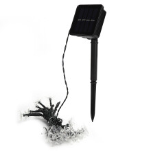 Eco Friendly Solar String Lights For Outdoor Use Flower Shaped Led Waterproof Fairy Lights With Multiple Twinkling Effects Dusk Till Dawn Auto On Off