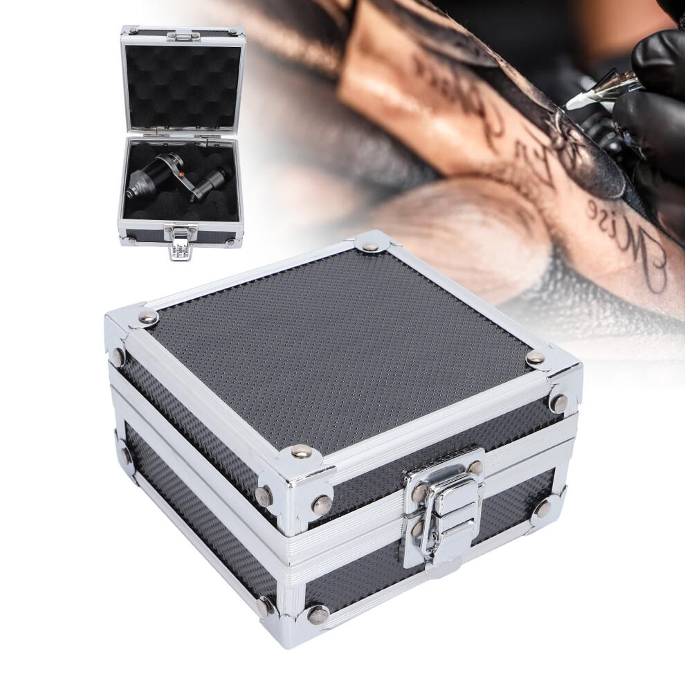 Portable Aluminum Tattoo Machine Box 11x11x6.5cm Storage Case