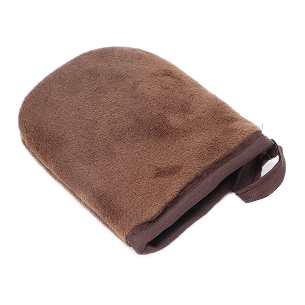 Brown Small Sunless Tanner Mitt - Even Tan With Microfiber Material