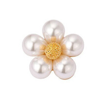 Pearl Flower Leaf Stud Earrings for Women, Statement Cluster CZ Pearls Gold Plated Sterling Silver Elegant Fashion Jewelry, Luxurious and Elegant Aest