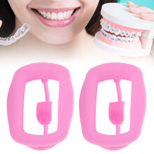 Dental Mouth Opener 2pcs Silicone Cheek Retractor for Oral Exams