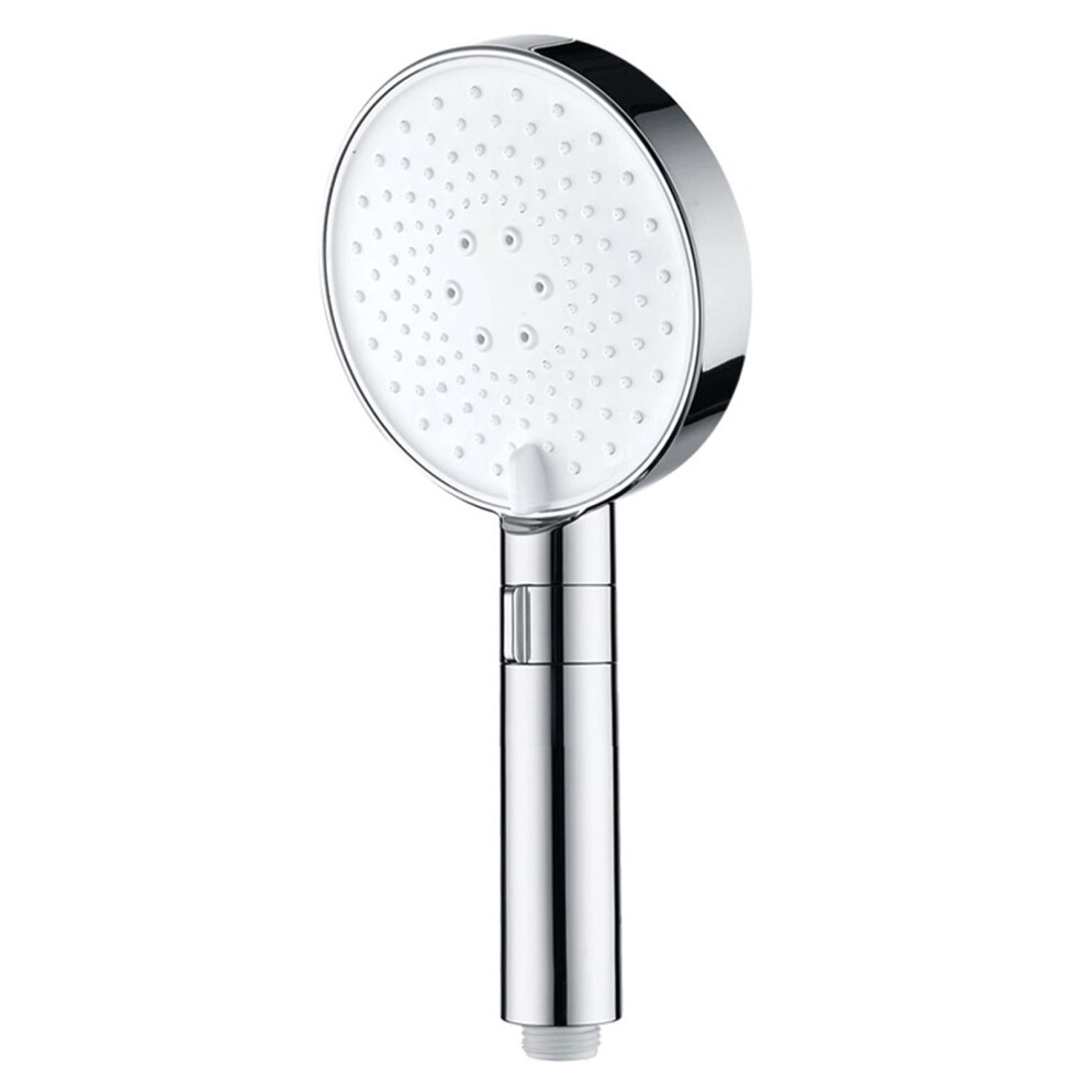 Handheld Showerhead Watersaving 3 Spray Settings Adjustable Flow Silicone Jets Universal Bathroom Showerhead Silver 9347817794342