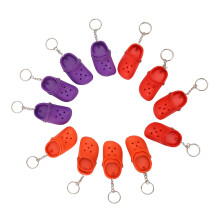 Slitesterk konstruksjon Funksjonelt tilbehør Gummi Flipflop nøkkelring Søt skostil Trendy design Vanntett Lett rivebestandig anhengsveske
