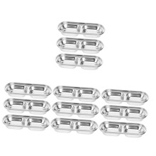 Stainless Steel Sauce Dishes Set, Heat Resistant Condiment Dipping Bowls for Ketchup and Soy Sauce