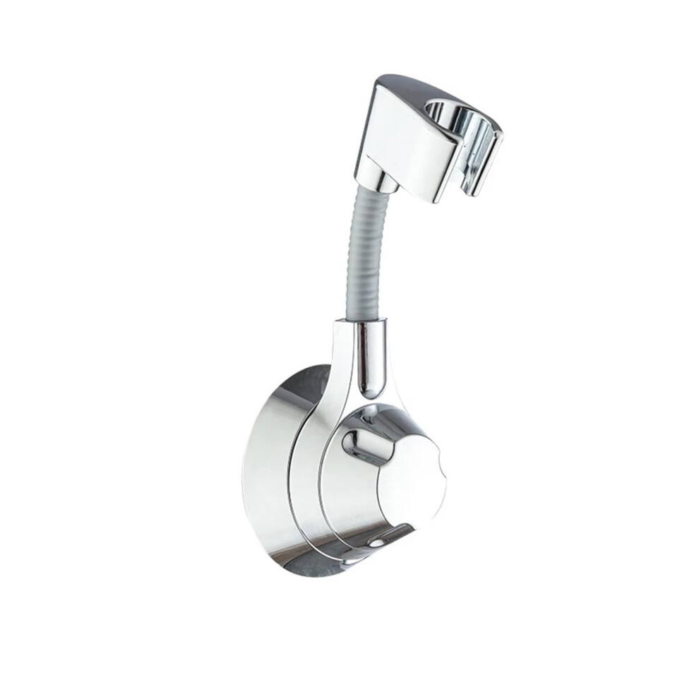 Suction Cup Shower Holder Adjustable Multiangle Rotation Silver Shower Head Bracket Nozzle Handheld Holder 9199774205283