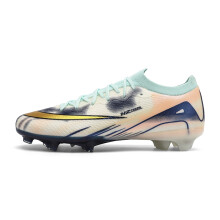 (SZ-2501-C-ColorGold, 43) Men's Soccer Shoes Low Top TF/FG Anti Slip Football Boots Outdoor Grass Adult Professional Training Soccer Sneakers