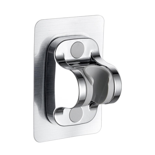 Shower Head Bracket No Drill Wall Mount Holder For Shower Nozzle Adjustable Angle Durable Sturdy Design Easy Installation