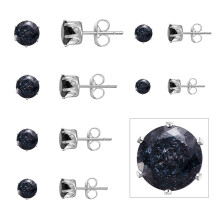 Hypoallergenic Earrings for Women, Perfect Gift Choice Moissanite Stud Earrings with Tarnish Resistant Plating, Sterling Silver Earrings in 18k White