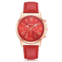 Vintage Elegant Watch For Ladies, Fashion Analog Watch PU Leather Band Rose Gold Tone With Luminous Easy Read Dial, Waterproof Use Only Metal Clasp Bu
