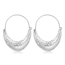 Opvallende sieraden voor vrouwen: vintage vergulde handgemaakte oorbellen met holle U-vormige hangers, robuuste oorringen, hypoallergeen en modieus