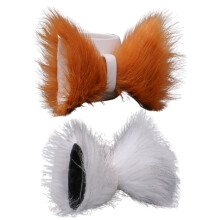 Fermagli per capelli per cosplay da donna, fermagli regolabili con materiali ecocompatibili comodi da indossare, orecchie di gatto pelose, fermagli