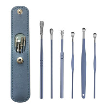 Ear Wax Remover,6 Pcs Premium Stainless Steel Ear Wax Removal Kit Ear Curette Ear Cleaner Tools for Children and Adult Earwax Removal Kit Cleaning Ki