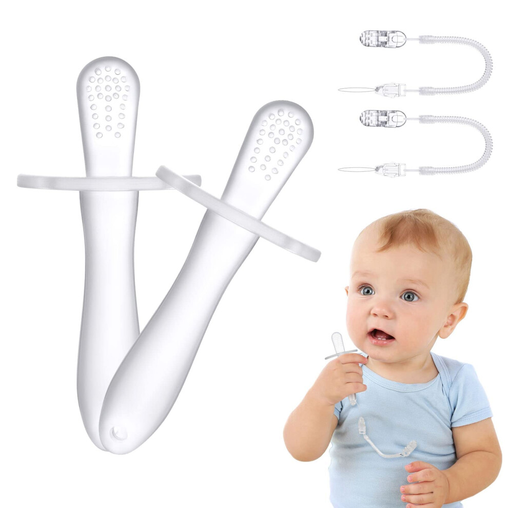 Teething Toys For Baby, 2Pcs Teether Toy Silicone Baby Teether, Baby Vicloon