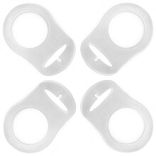 Pacifier Adapter Rings - Silicone Adapter for Pacifier Holder and Clip MAM-Compatible